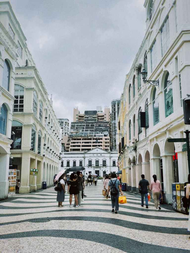 scenic street view in taipa macao